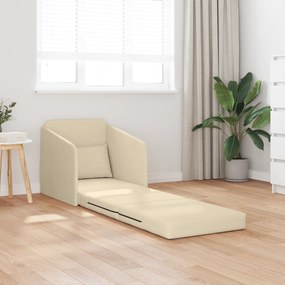 vidaXL Καναπές-κρεβάτι 2 σε 1 Κρεμ 65x80x83 cm Ύφασμα