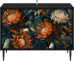 vidaXL Ντουλάπι TV LOCHEM 69 x 33 x 50,5 εκ. Μαύρη Δρυς
