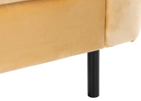 Διθέσιος καναπές Augusta 162, Κίτρινο, 160x100x78cm, Ταπισερί, Πόδια: Μεταλλικά