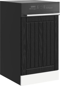 vidaXL Πάνελ πλυντηρίου πιάτων LUCCA Μαύρη Δρυς 45 x 1,5 x 57 εκ