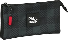 Τριπλή Κασετίνα Paul Frank Campers Μαύρο (22 x 12 x 3 cm)