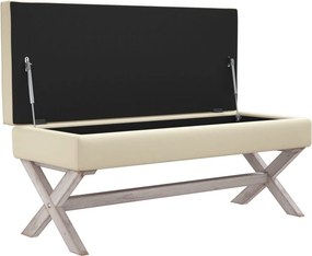 vidaXL Πάγκος Αποθήκευσης 110 x 45 x 49 εκ. Λινός