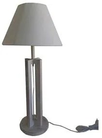 Πορτατίφ Ξύλινο H75cm Υφασμάτινο Αμπαζούρ Etoile CM-121
