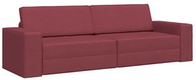vidaXL Καναπέ-Κρεβάτι Μπορντό 245 x 78 x 77 εκ. ύφασμα