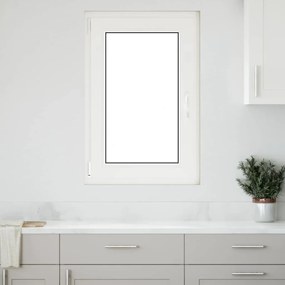 vidaXL Παράθυρο Υπογείου "RISOR" 60x80 εκ. Ανακλινόμενο &amp; Περιστρεφόμενο DIN Αριστερό Ανθρακί