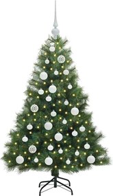 vidaXL Τεχνητό Χριστουγεννιάτικο Δέντρο Πράσινο 120 cm ΠΕ και PVC