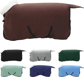 vidaXL Σαμάρι Ίππου Πλήρης Σκούρος Καφέ 155 cm Πολικές φλις