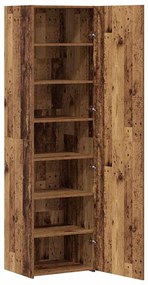 vidaXL Highboard Παλαιό ξύλο 50 x 42.5 x 185 εκ. Επεξεργασμένο ξύλο