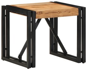 Τραπεζάκι σαλονιού 40x40x35 cm μασίφ ξύλο ακακίας - Καφέ