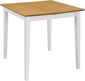 vidaXL Τραπεζαρία Επεκτεινόμενη Λευκή (80-120) x 80 x 74 εκ. από MDF