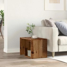 vidaXL Side Table Παλιό ξύλο 59x36x38 cm Κατασκευασμένο ξύλο