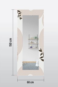 Stewehome Διακοσμητικός Καθρέφτης Μίνιμαλ με Πολύχρωμο Σχέδιο 150x60 cm