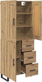 vidaXL Highboard 2 pcs Artisan Oak 69,5 x 34 x 180 εκ.