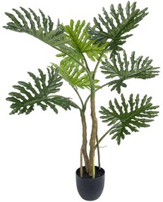 Τεχνητό Φυτό Philodendron 20683 Φ86x90cm Green-Brown GloboStar Polyethylene,Fabric
