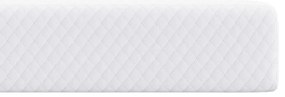 vidaXL Στρώματα Λευκό 90 x 200 cm 100% ύφασμα πολυεστέρα με τζακάρ