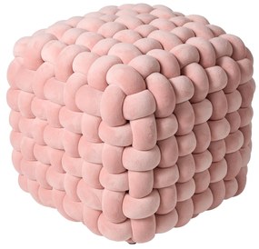 Πουφ Βελούδινο 43x43x40εκ. 2273 Nude Das Home