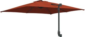 vidaXL Ομπρέλα Κήπου Τερακότα 248,5 x 247,5 x 160 εκ.
