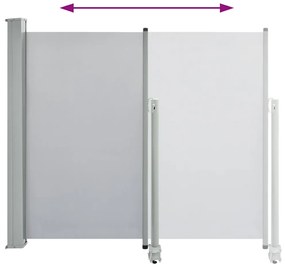 vidaXL Σκίαστρο Πλαϊνό Συρόμενο Βεράντας Γκρι 120 x 300 εκ.