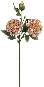Τεχνητό Λουλούδι Παιώνια 00-10000-6 71cm Somon Marhome Plastic, Fabric