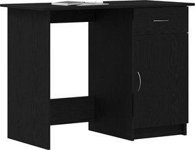 vidaXL Γραφείο Μαύρη Οξυά 100 x 50 x 76 εκ. Επεξεργασμένο ξύλο
