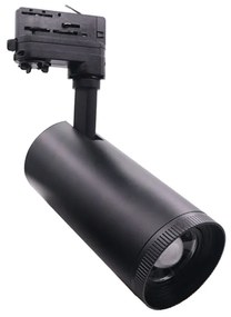 Σποτ Ράγας Aimy AIMY3040B4N 30W 4000K 3-PH 25-50° 3500Lm 230V Ra80 Black Aca Αλουμίνιο,PC