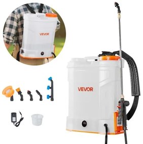 VEVOR 3.2 Gal Battery Powered Backpack Sprayer 0-90 PSI 2H Runtime for Yard Lawn