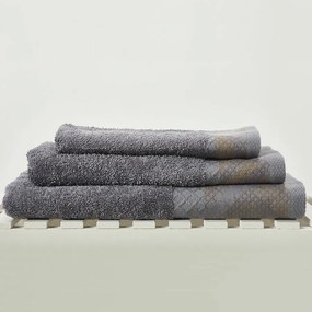 Πετσέτες Μπάνιου (Σετ 3τμχ) Whitegg T105-4 Grey 500gsm