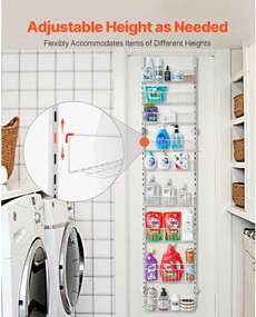 VEVOR 9-Tier Over the Door Pantry Organizer Hanging Storage Rack Adjustable