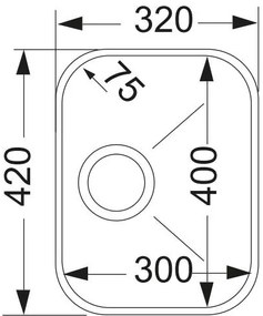 Νεροχύτης Apell 84-32 x 42 εκ.
