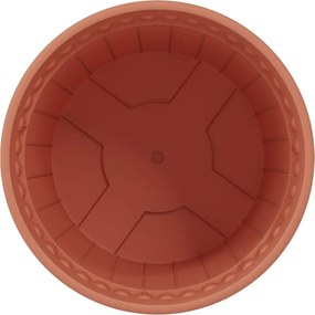 vidaXL Στρογγυλή Γλάστρα Λουλουδιών 24 pcs Κεραμιδί Ø 19 x 16 εκ