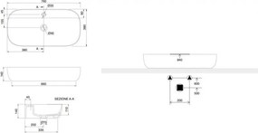 Scarabeo Glam 1801 76x38 - Επιτραπέζιος νιπτήρας