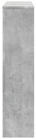 vidaXL Κάλυμμα Καλοριφέρ Γκρι Σκυροδέματος 149x20x82 εκ. Επεξ. Ξύλο