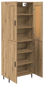 vidaXL Highboard 2 pcs Artisan Oak Επεξεργασμένο ξύλο