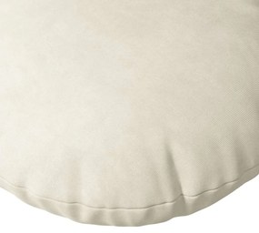 vidaXL Μαξιλάρια καθισμάτων 2 pcs Κρεμ Ø 40 x 13 εκ. Βελούδο