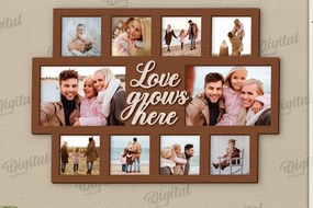 Intra απο ξύλο plywood 3mm-4mm πάχος Τρισδιάστατη οικογενειακή κορνίζα φωτογραφιών Δίασταση 20x30 cm INTRAFABR-121430075