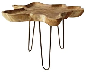Τραπέζι βοηθητικό 60X60X51 από ρίζα teak - 201-0398 - 201-0398
