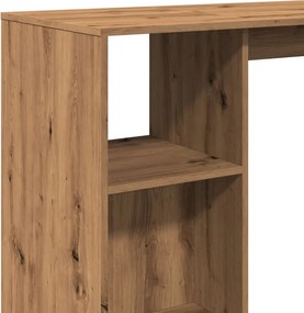 vidaXL Τραπέζι Κονσόλα με Ράφι Καφέ Δρυς 124x46x103,5εκ. Επεξεργ. Ξύλο