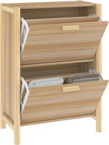 vidaXL Παπουτσοθήκη 57,5 x 33 x 80 εκ. από Επεξεργασμένο Ξύλο