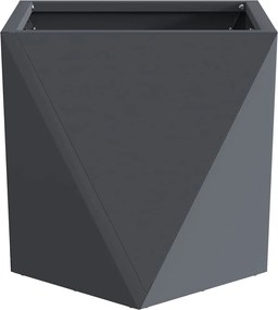 vidaXL Γλάστρα Ανθρακί 30 x 30 x 30 cm Ατσάλι