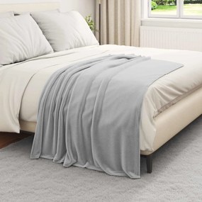 vidaXL Κουβέρτα Γκρι 130 x 150 cm Μαλλί