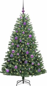 vidaXL Τεχνητό Χριστουγεννιάτικο Δέντρο με Άξονα Πράσινο 150 cm