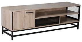 PLEGMA TV STAND SONOMA ΜΑΥΡΟ 140x39x47 - 05-0504