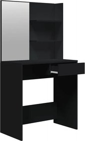 vidaXL Μπουντουάρ Σετ Μαύρο 74,5 x 40 x 141 εκ.