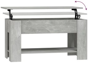 vidaXL Τραπεζάκι Σαλονιού Γκρι Σκυρ. 101x49x52 εκ. Επεξεργασμένο Ξύλο