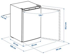 LAGAN ψυγείο ελεύθερο με καταψύξη, 97/16 l 305.788.01