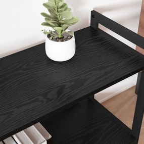 vidaXL Βιβλιοθήκη Μαύρη δρυς 80 x 30 x 83 εκ Επεξεργασμένο ξύλο