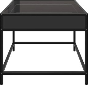 vidaXL Τραπεζάκι Σαλονιού Infinity LED Μαύρο 50x50x41 εκ.