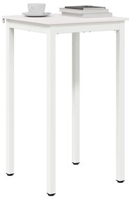 vidaXL Τραπέζι μπαρ Λευκό 60 x 60 x 105 cm Στερεά ξυλεία πεύκου