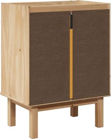 vidaXL Ντουλάπι Μπάνιου OTTA 59x40x80 εκ. Μασίφ Ξύλο Πεύκου