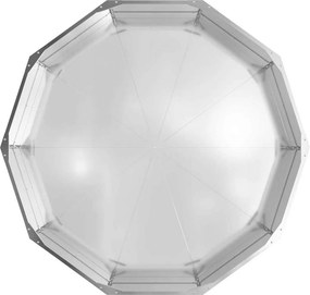vidaXL Γλάστρα Ασημί 120 x 120 x 35 εκ Επικαλυμμένος Χάλυβας